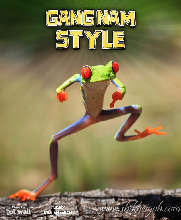Frog gangnam style