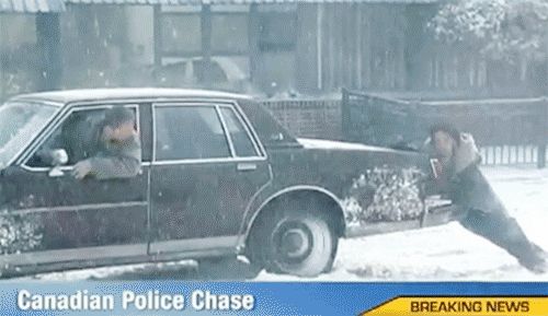 Autós üldözés Kanadában canada elakadásjelző gif hó hólánc hóvihar kanada mozgókép snow tél winter 