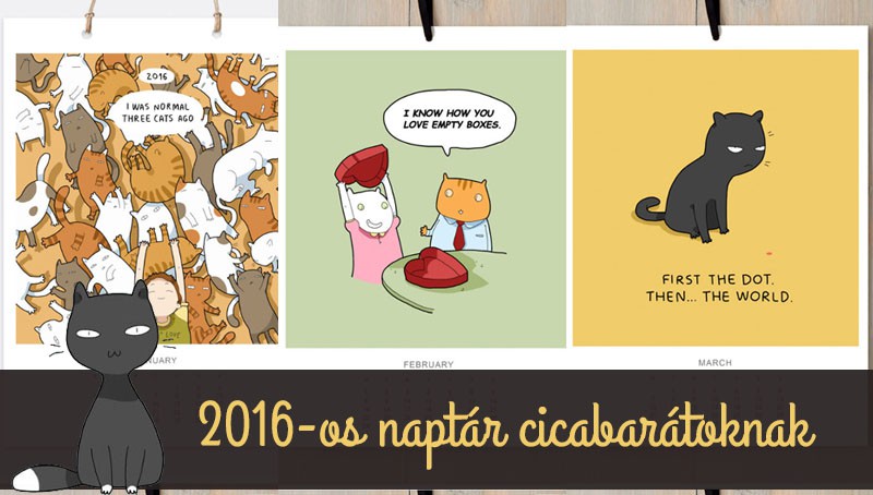 Újévi ajándék: 2016-os cicás naptár