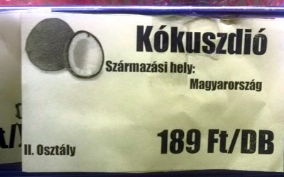 Magyar kókuszdiót akar enni? A CBA-ban ez sem lehetetlen!